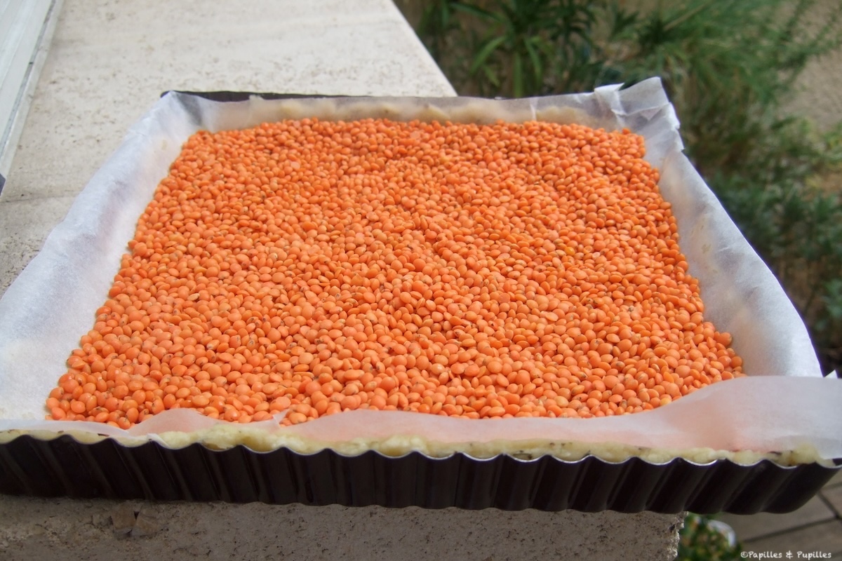 Cuisson à blanc avec des lentilles