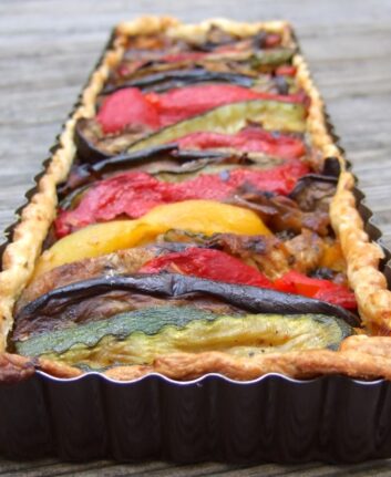 Tarte aux légumes confits