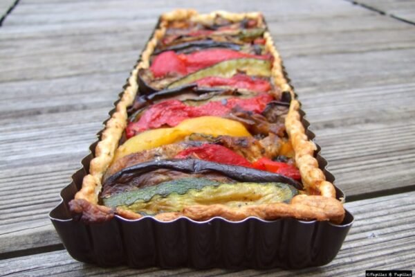 Tarte aux légumes confits