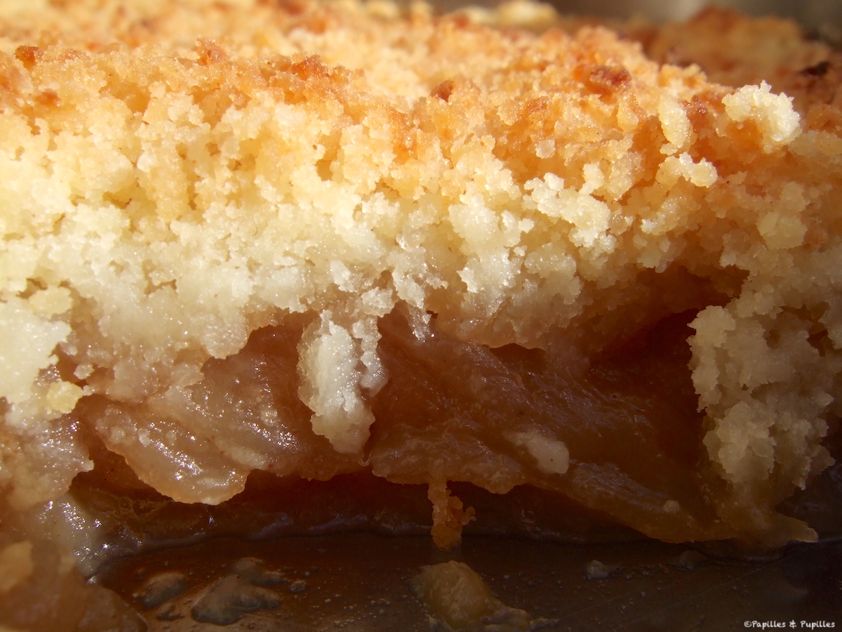 Crumble aux pommes et à la cannelle
