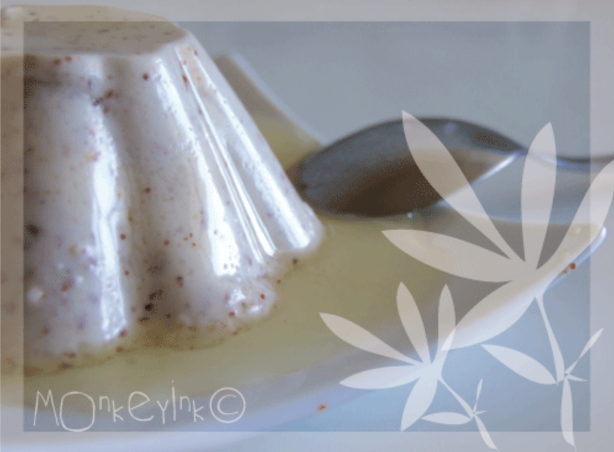 Flan crémeux aux amandes, sans oeufs, sans gluten