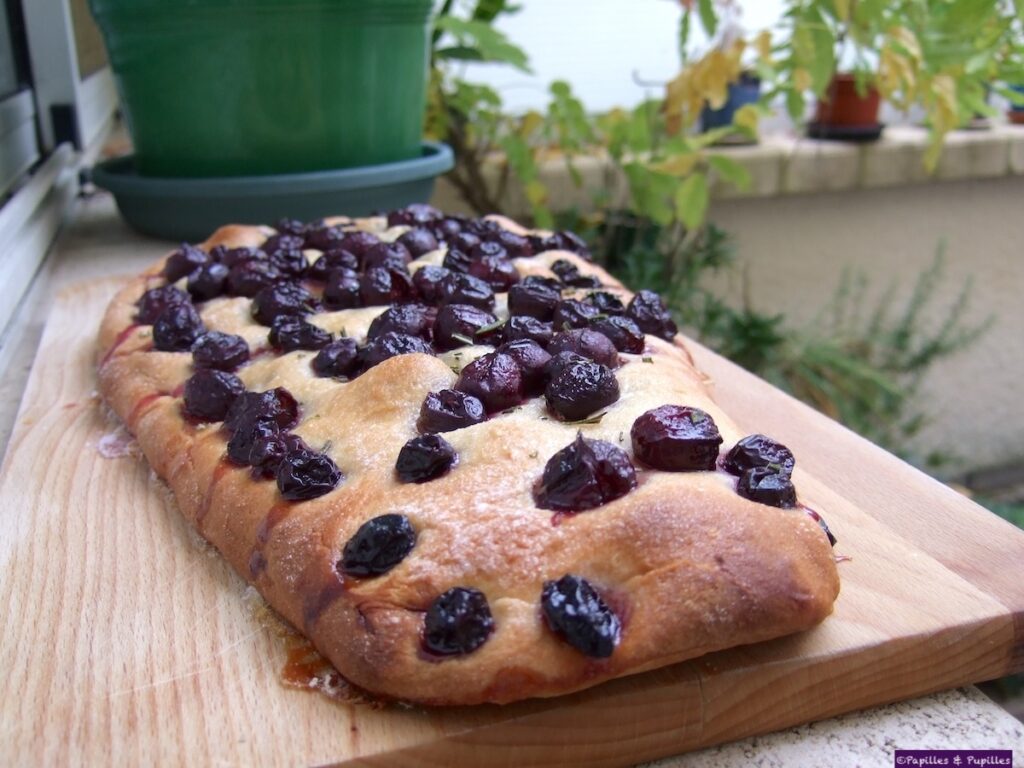 Focaccia aux raisins