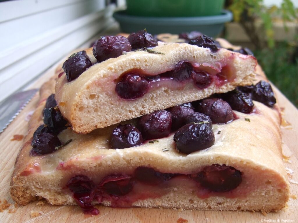 Focaccia coupée