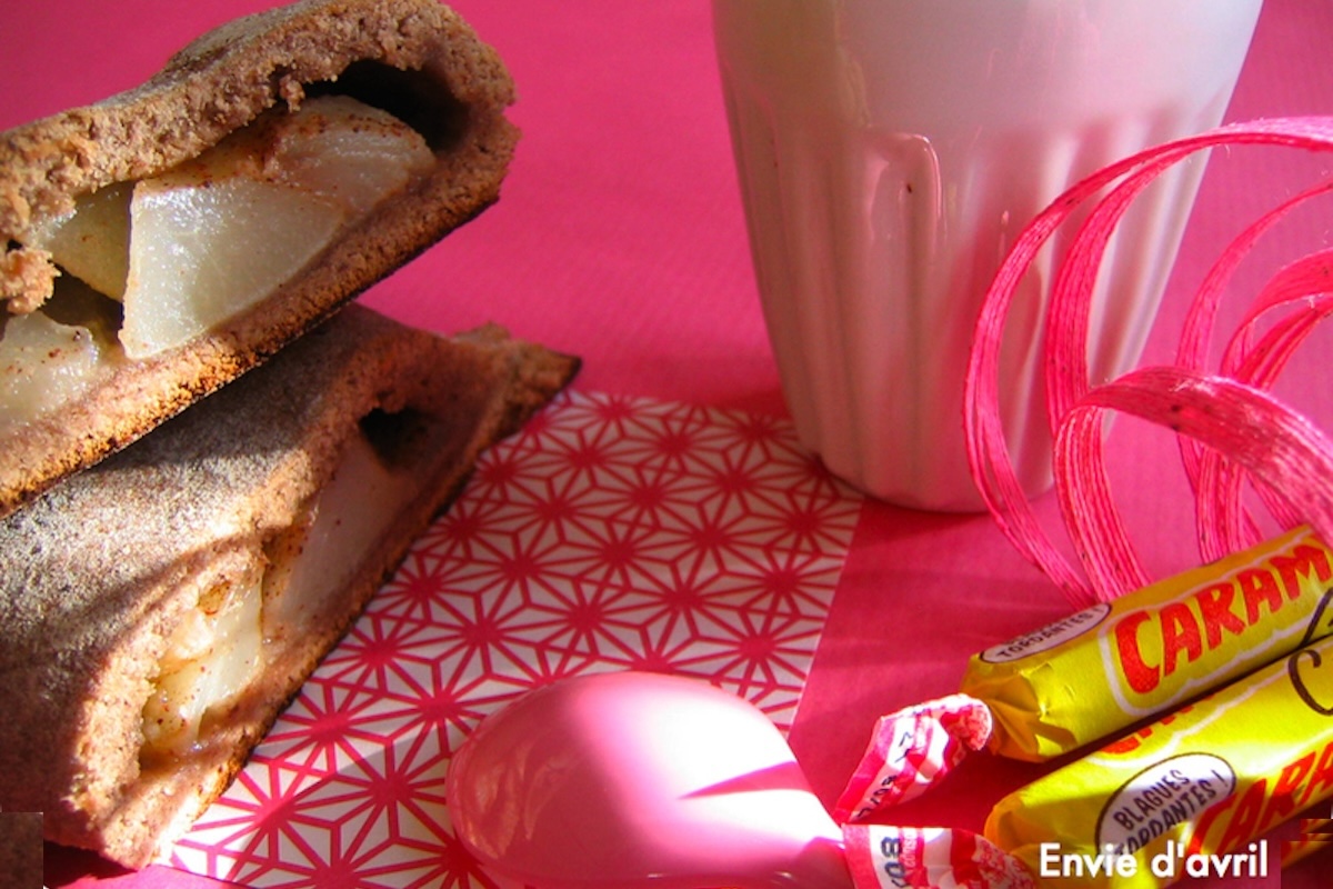 Chausson aux poires sans oeufs sans lait