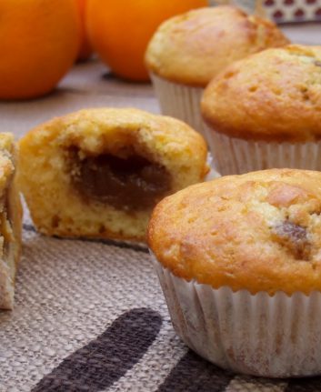 Muffins zestes d'orange crème de marrons