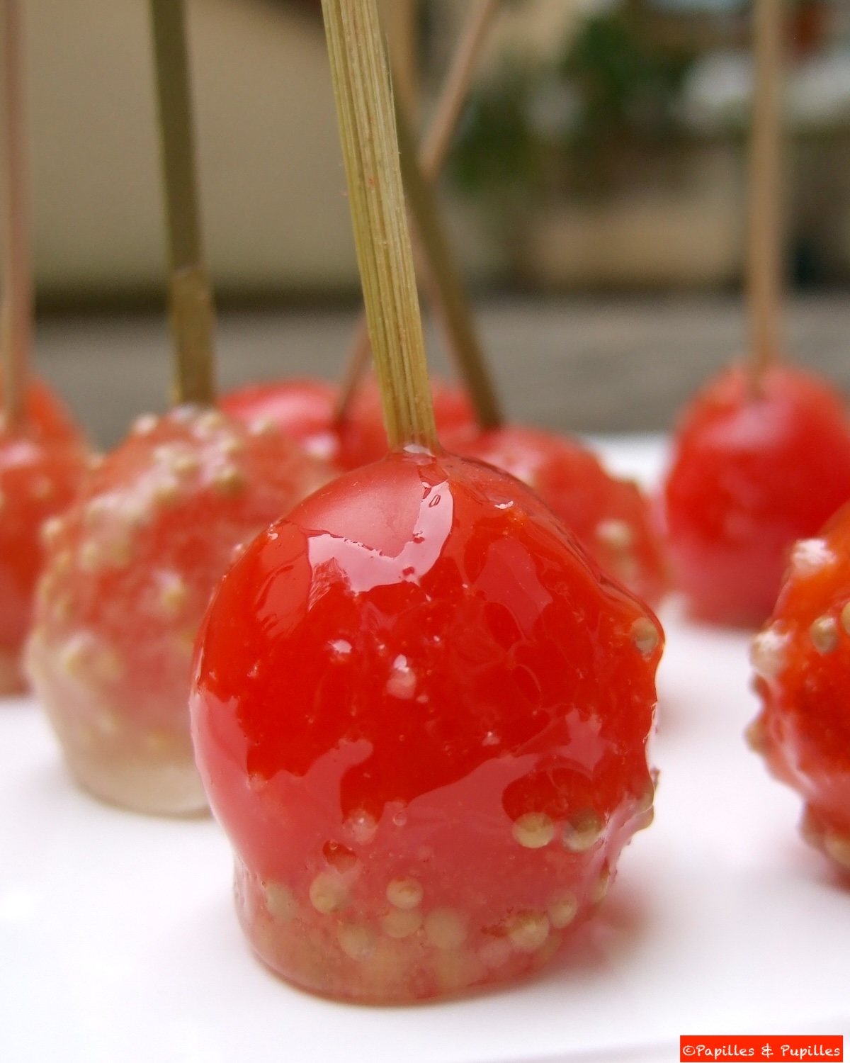 Tomates cerises au caramel