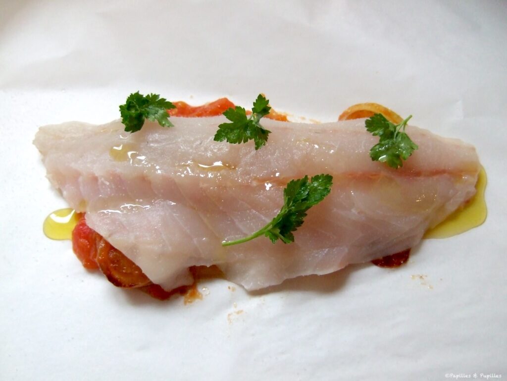 Déposez le filet de bar