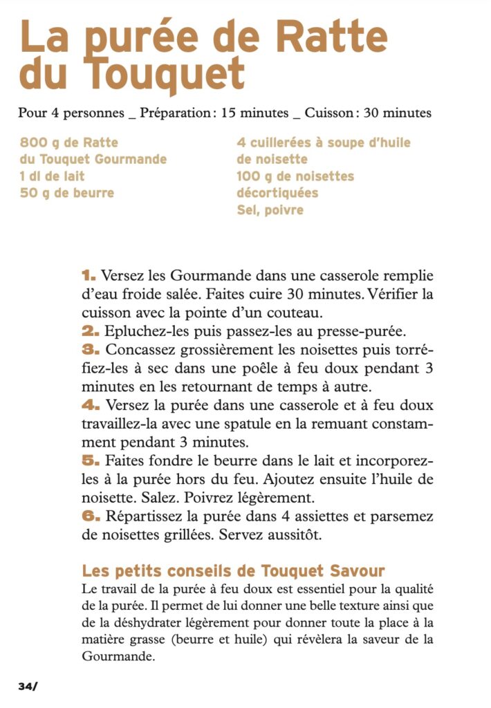 Recette de la purée