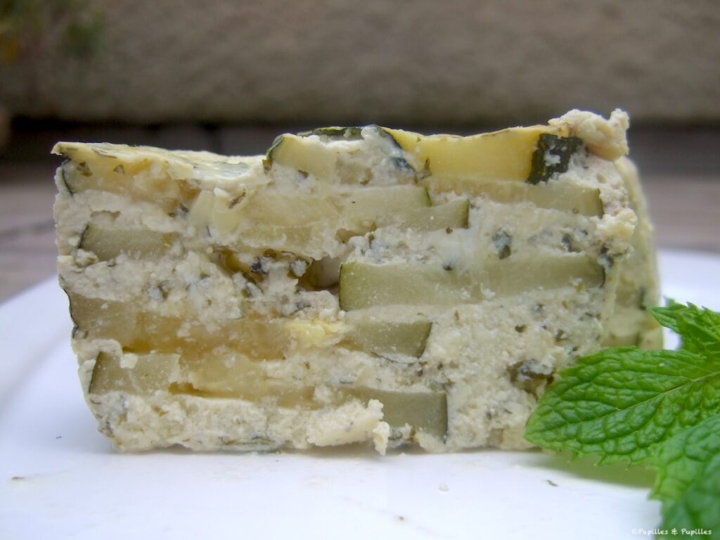Terrine de courgettes à la menthe