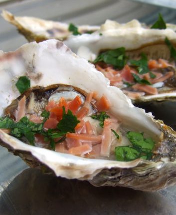 Huîtres en duo terre mer