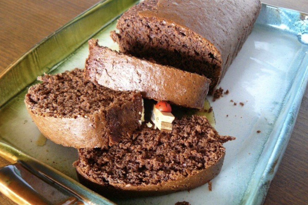 Pain d’épices sans œufs et sans lait, tranché, très moelleux