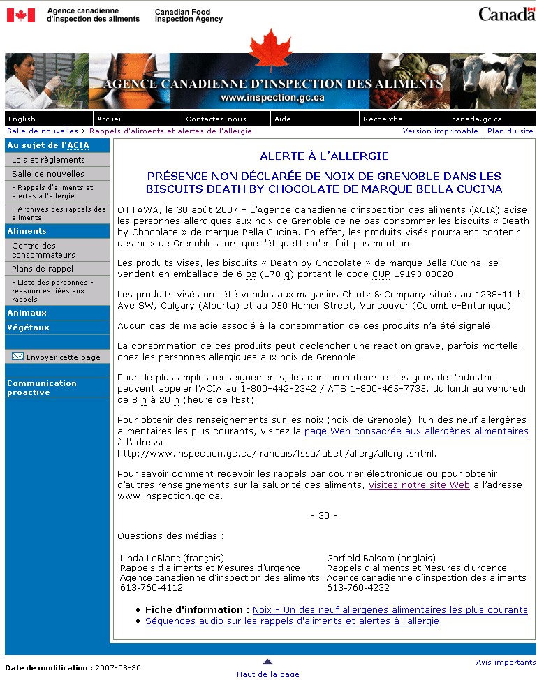 Ce que l'on reçoit