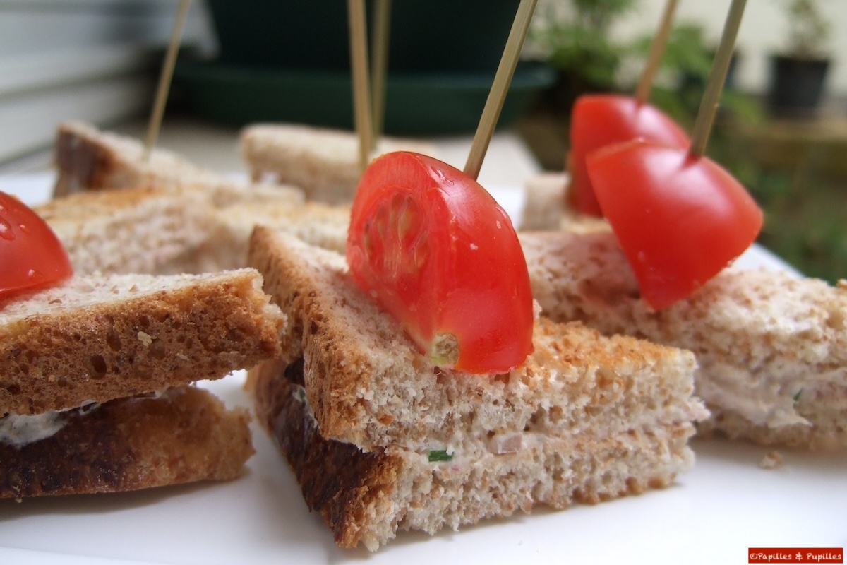 Club sandwich aux rillettes de thon