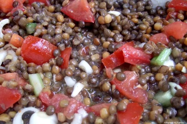 Salade de lentilles à l'orientale