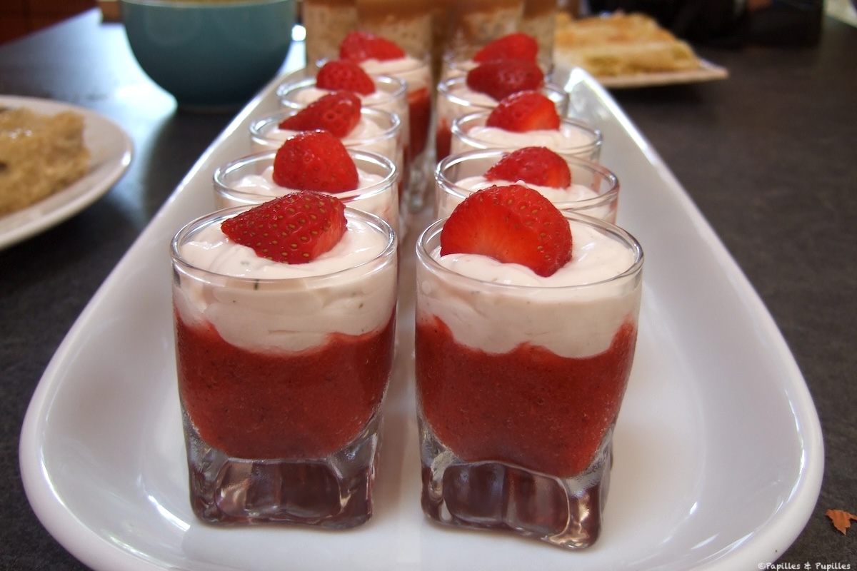 Cappuccino de fraises au basilic de Bergeou