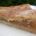 Tourte aux pommes confites sans oeufs