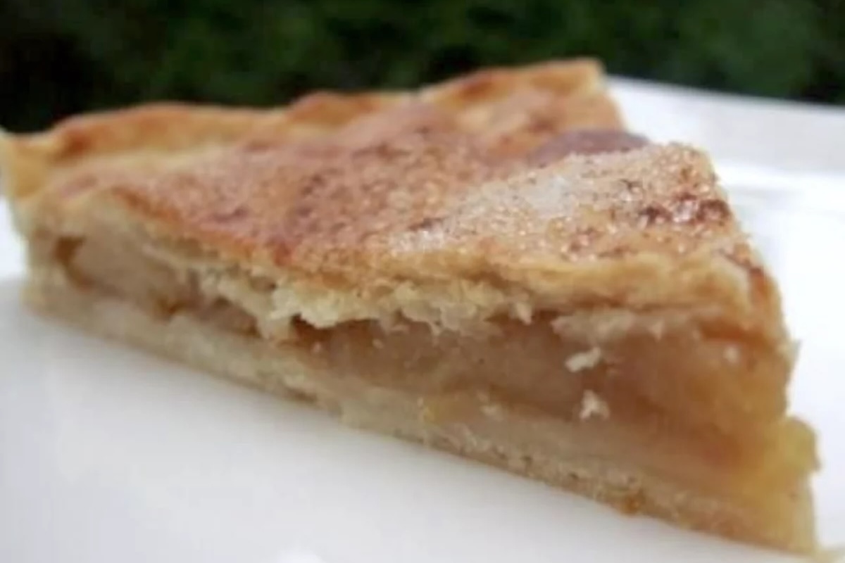 Tourte aux pommes confites sans oeufs