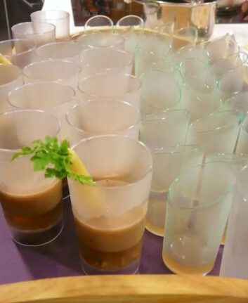 Cappuccino de châtaignes au foie gras de canard