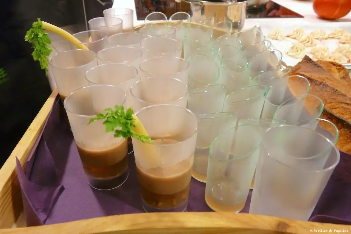 Cappuccino de châtaignes au foie gras de canard