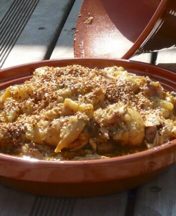Tajine de poulet aux poires