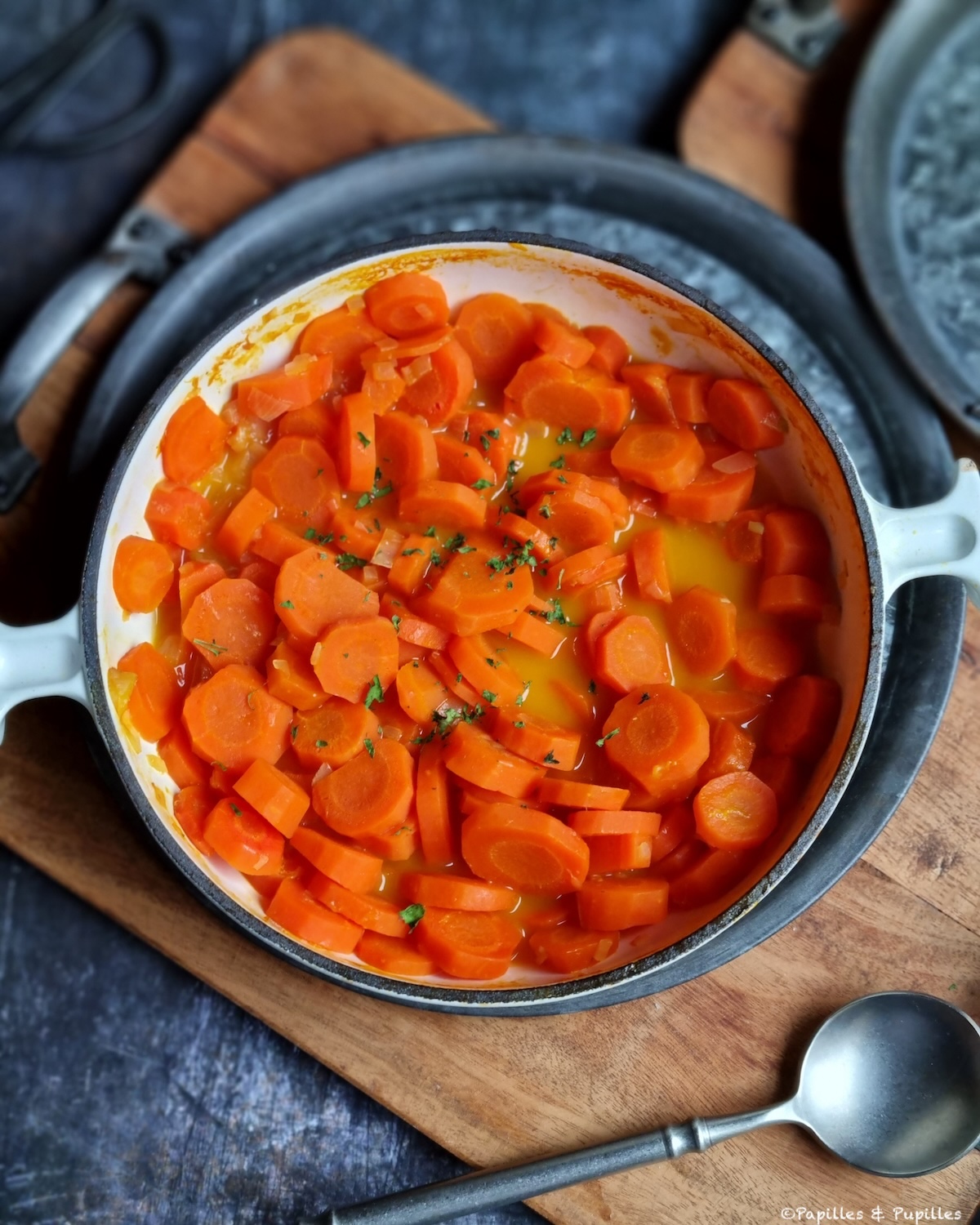 Carottes braisées au jus d'orange