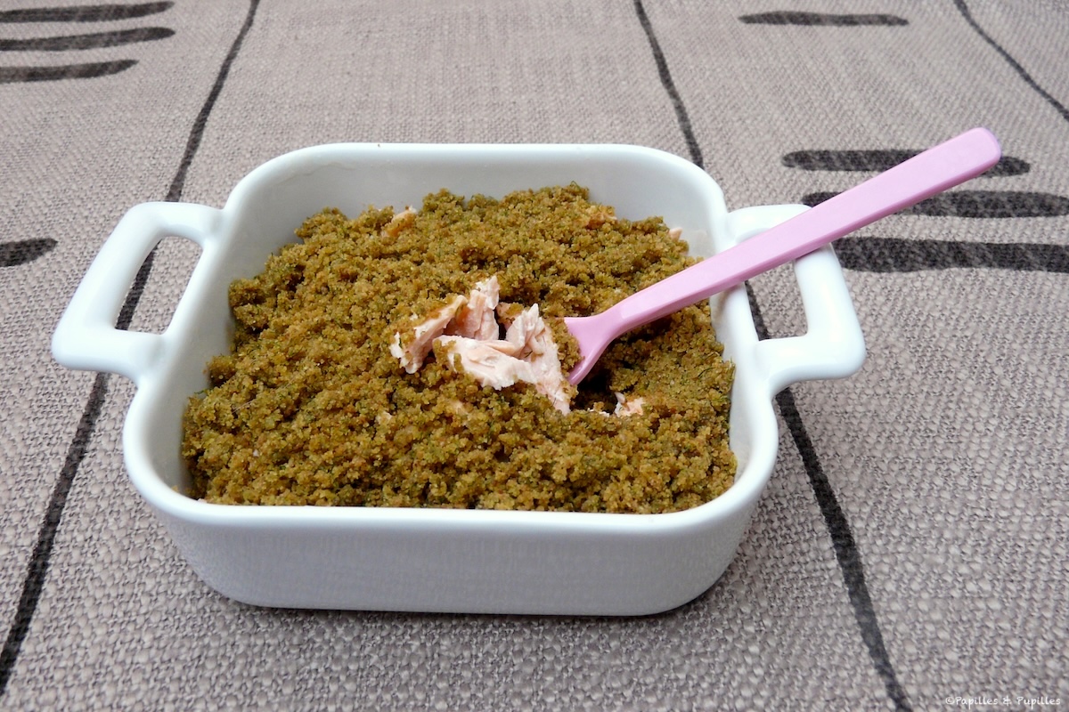 Crumble de saumon à l'aneth