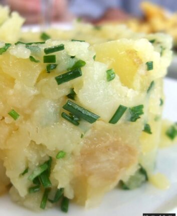 Ecrasée de pommes de terre à la ciboulette