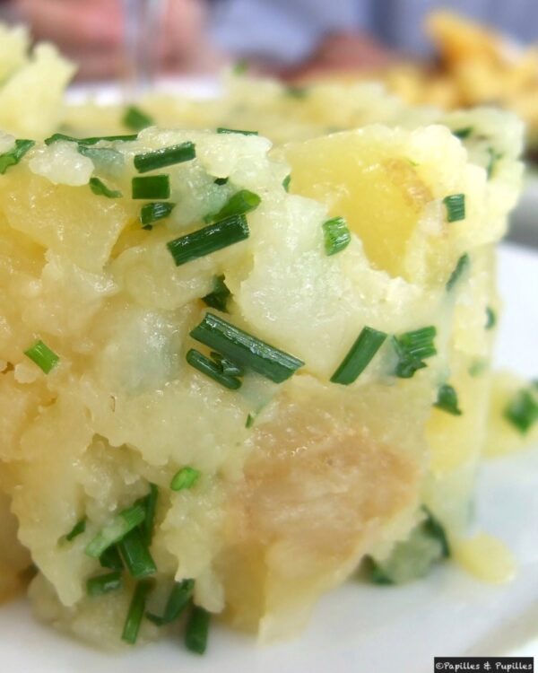 Ecrasée de pommes de terre à la ciboulette