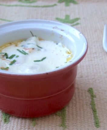Œufs cocotte au saumon fumé