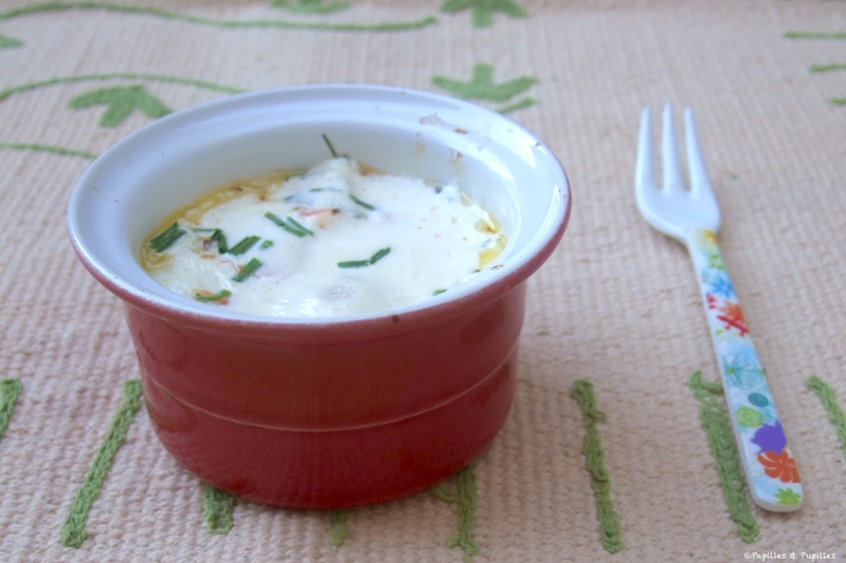 Œufs cocotte au saumon fumé 