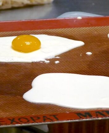 Cuisine moléculaire - oeuf au plat version sucrée