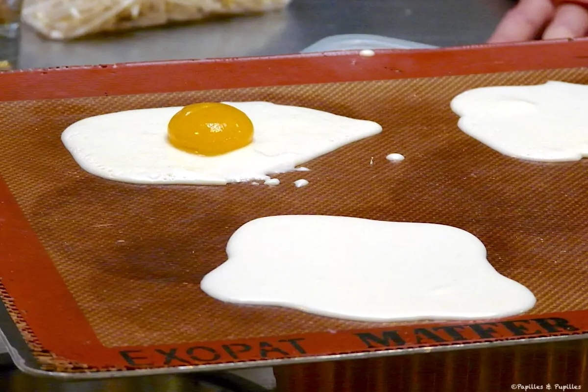 Cuisine moléculaire - oeuf au plat version sucrée