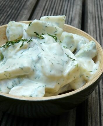 Salade nordique aux harengs fumés