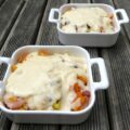 Gratin Potiron, poires, poireaux, pommes de terre