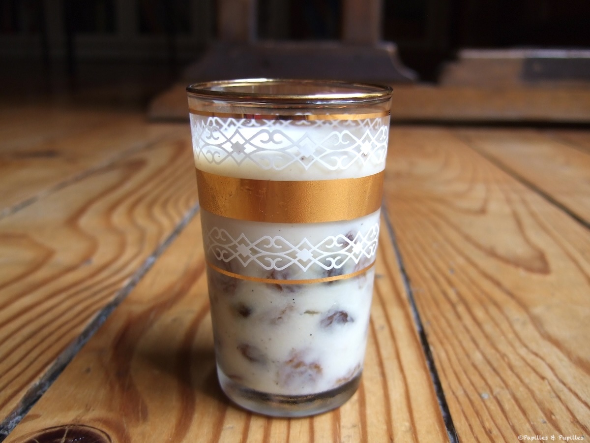 Petites crèmes vanille rhum raisins sans œufs sans gluten - Anne Lataillade