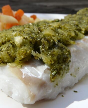 Cabillaud en croûte d'herbes
