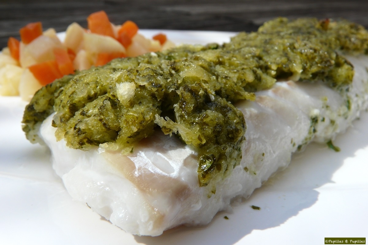 Cabillaud en croûte d'herbes