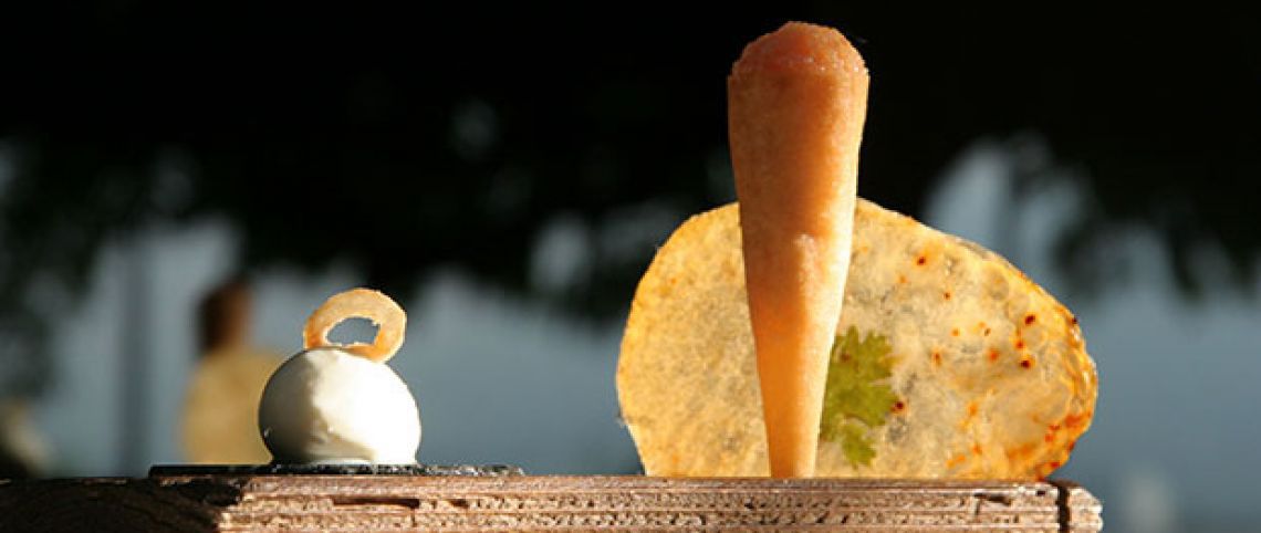 Tartiflette déstructurée – Le Clos des Sens © Jean Claude Allard