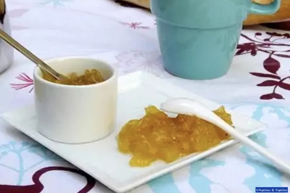 Confiture ananas rhum gingembre