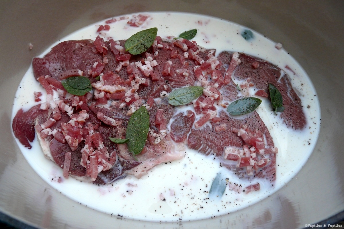 Quasi de veau au lait et à la sauge