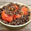 Salade de lentilles aux tomates confites