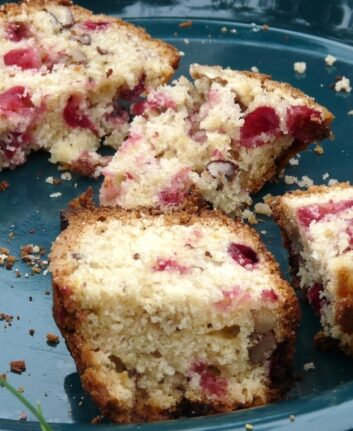 Cake airelles et pécan