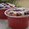 Mini clafoutis aux cerises noires