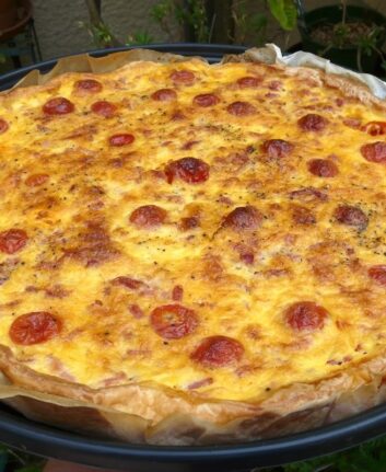 Quiche aux tomates cerises