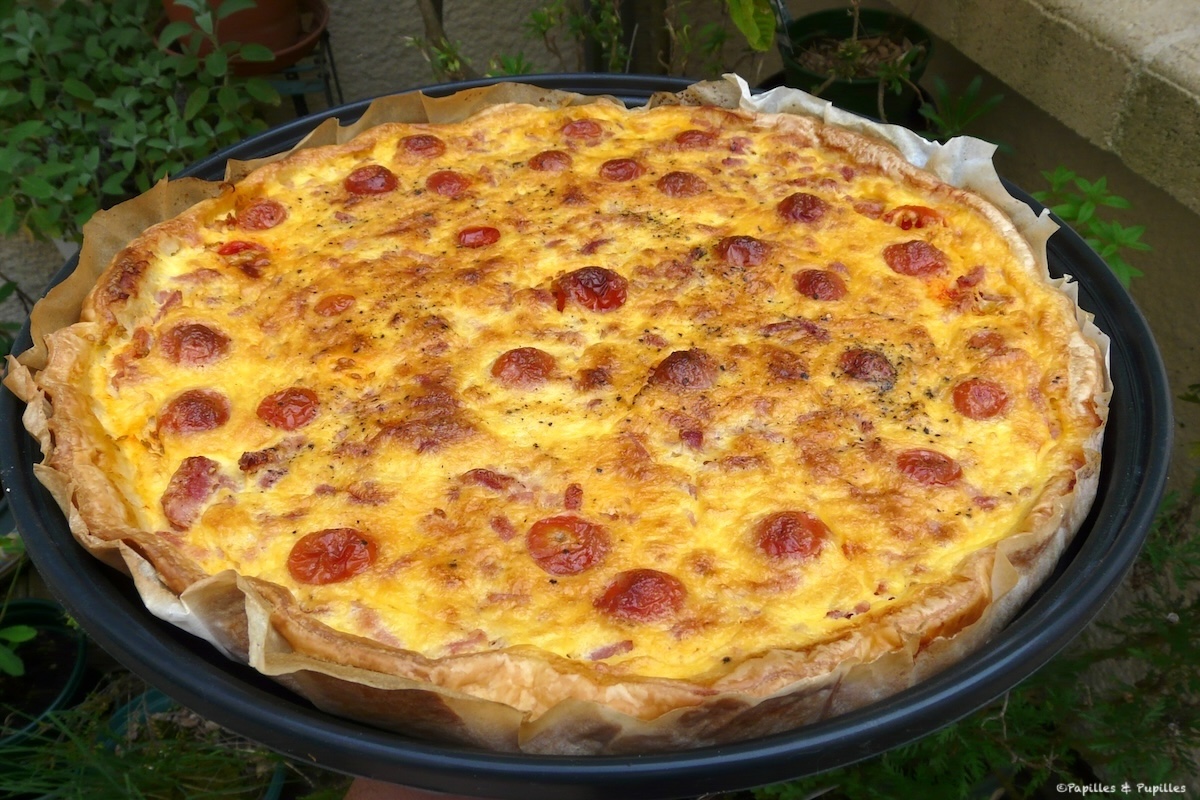Quiche aux tomates cerises