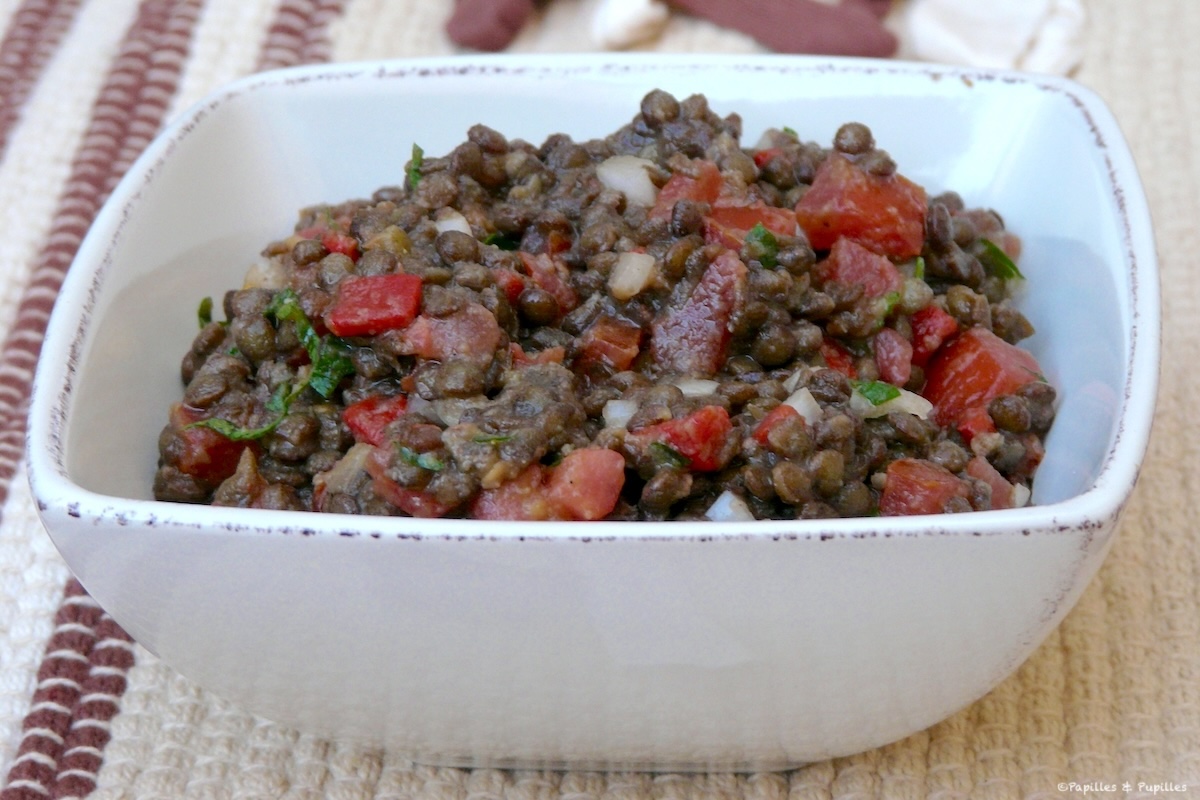 Salade de lentilles au ras el hanout