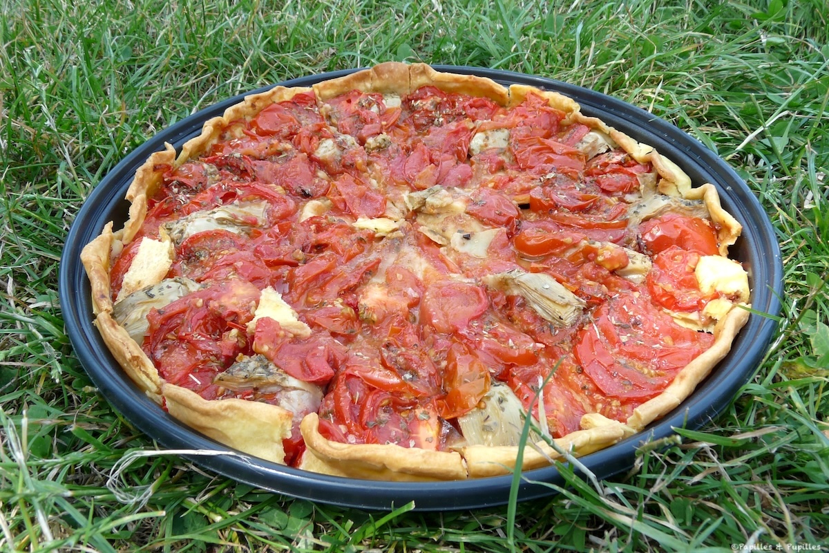 Tarte tomates artichauts