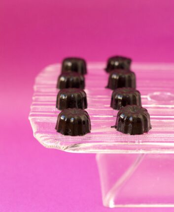 Bonbons myrtilles violette