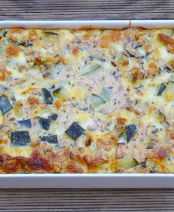 Gratin de courgettes à la mozzarella
