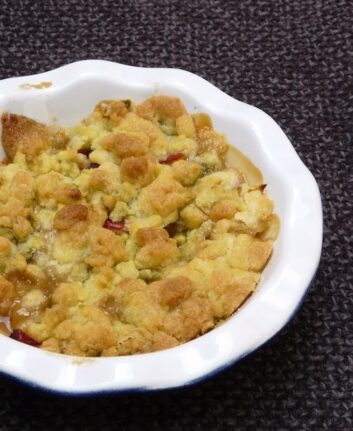Crumble nectarines et pistaches